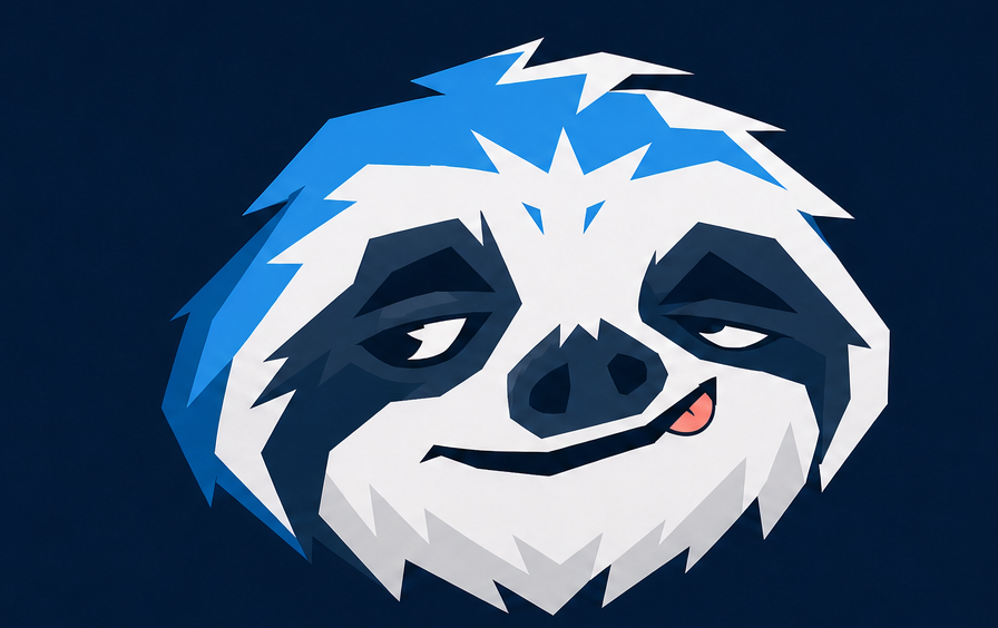 The blue and silver NextGenGalactic sloth